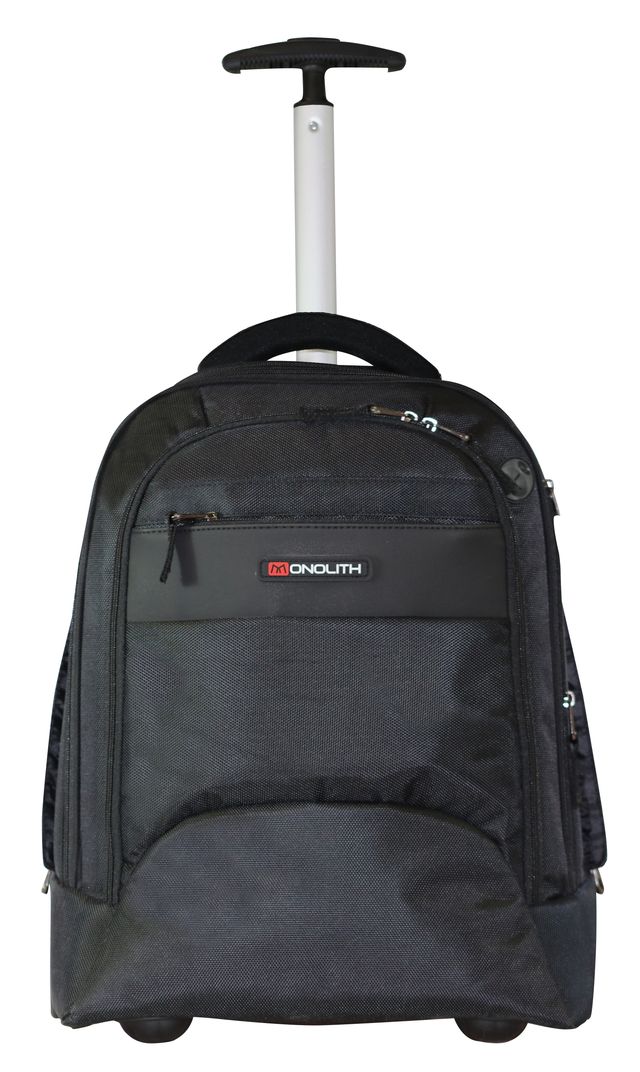 Monolith Premium Wheeled Laptop Backpack 15.6 Black thumbnail 2