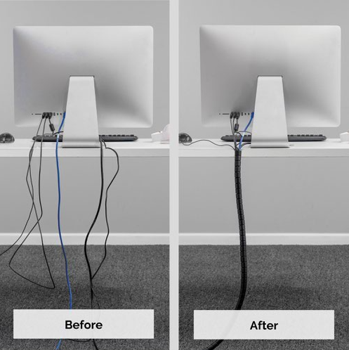 Fellowes Cable Zip Management System 20mmx2m Black 99439 thumbnail 2