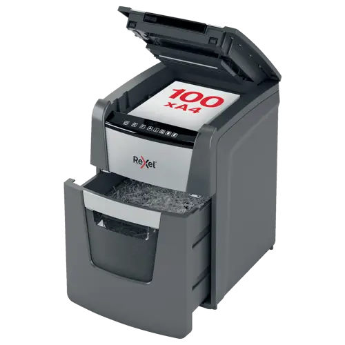 Rexel Optimum AutoFeed+ 100X Automatic Cross Cut Paper Shredder
