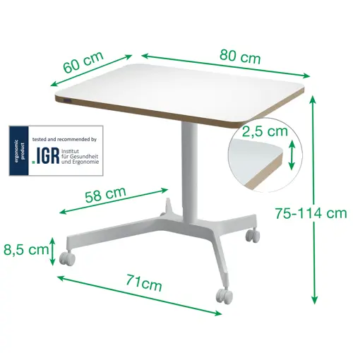 Leitz Ergo Small Sit Standing Desk thumbnail 2