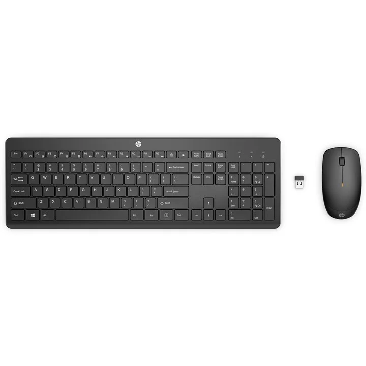 HP 235 Wireless Mouse and Combo Keyboard Mouse Included Office RF Wireless Black thumbnail 3
