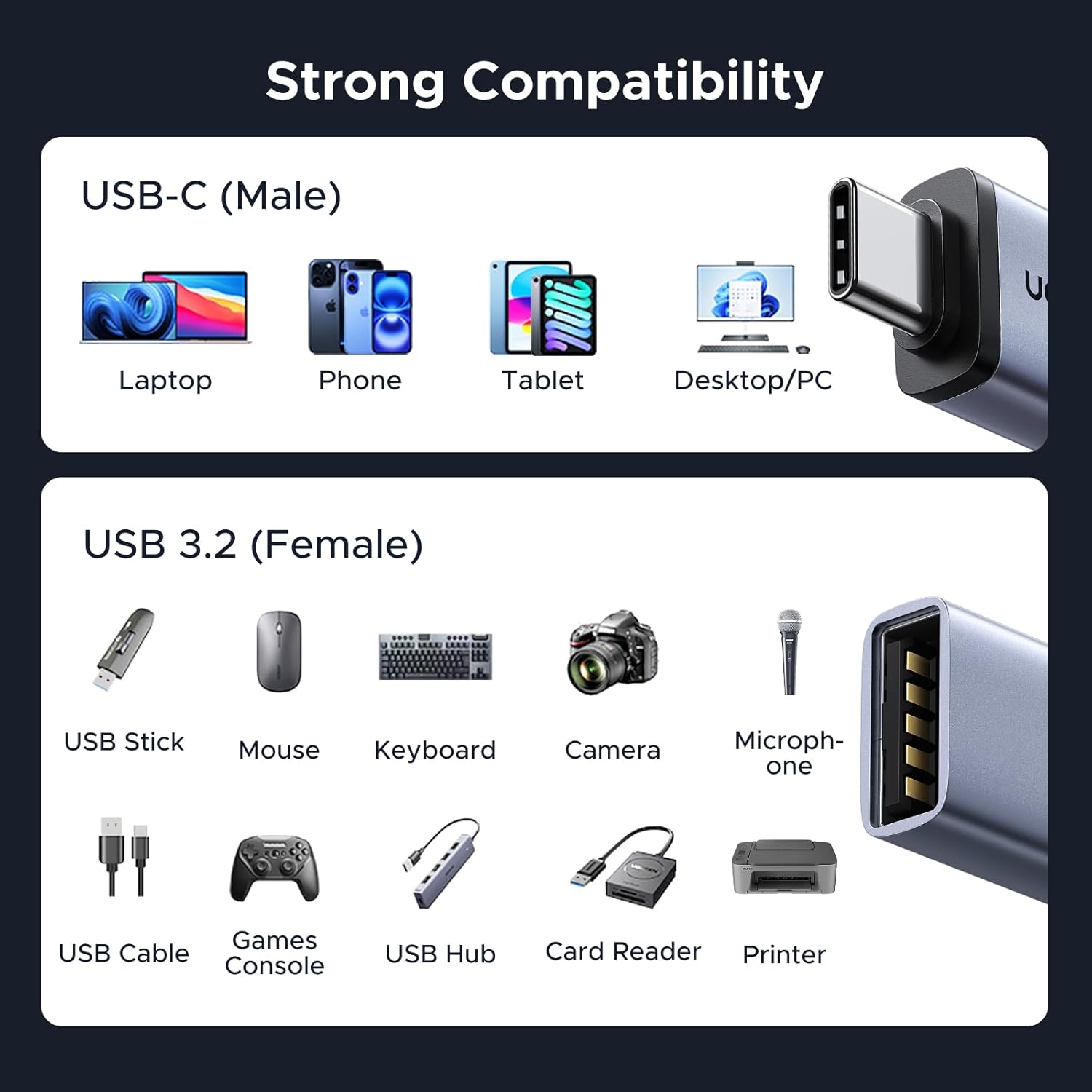 UGREEN USB to USB C Adapter thumbnail 4