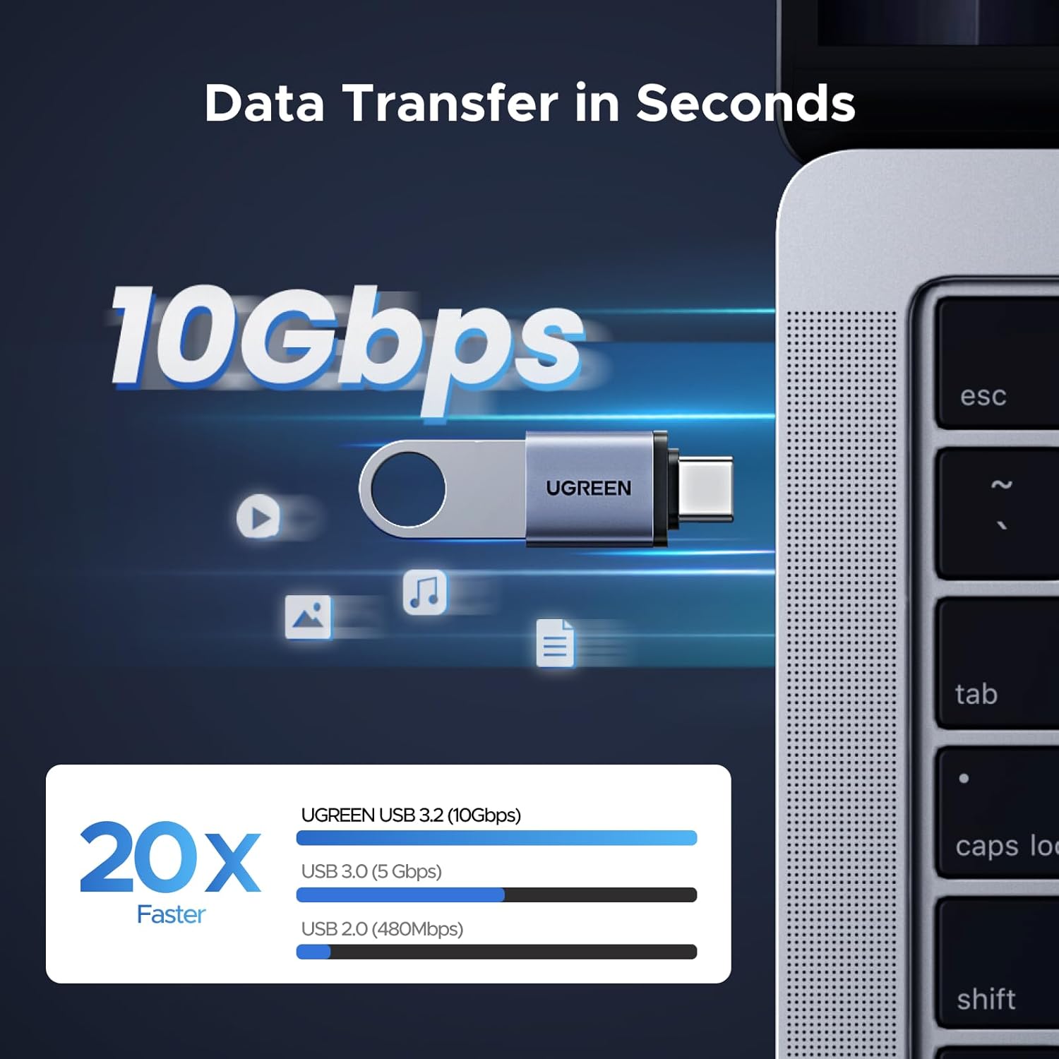 UGREEN USB to USB C Adapter thumbnail 2