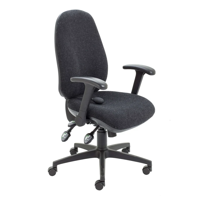 Maxi Ergo Chair with Lumbar Pump Folding Arms thumbnail 2