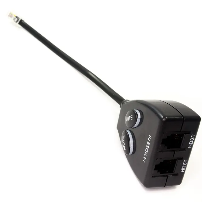 Headset Buddy Training Adapter Twin RJ10 Sockets & Mute Button thumbnail 2