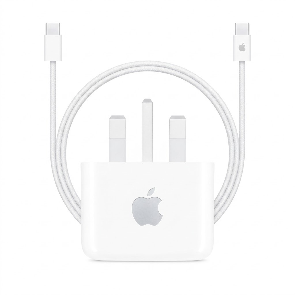 Apple 20W USB-C Power Adapter & 60W USB-C Charge Cable (1m) Complete Pack