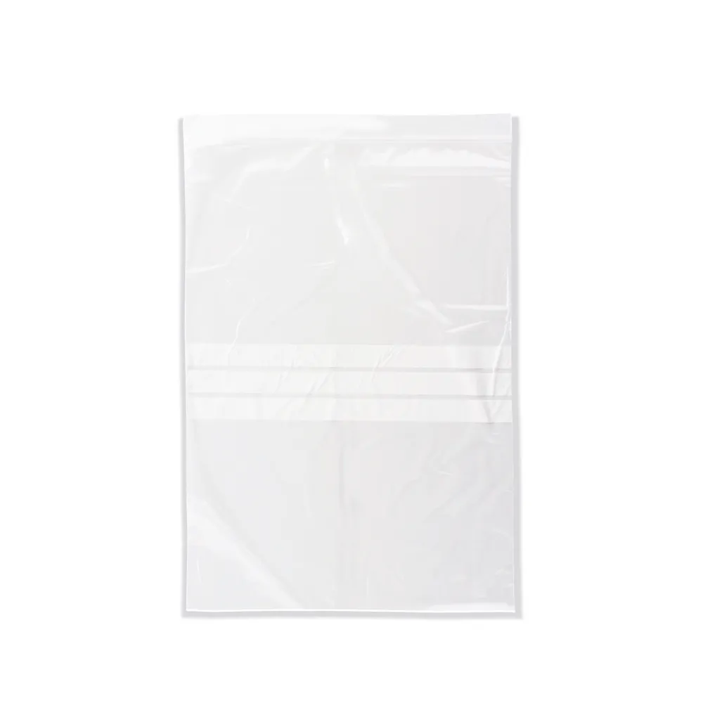 Write-On Grip Seal Re-sealable Bag 254x356mm Clear (Pack of 1000)