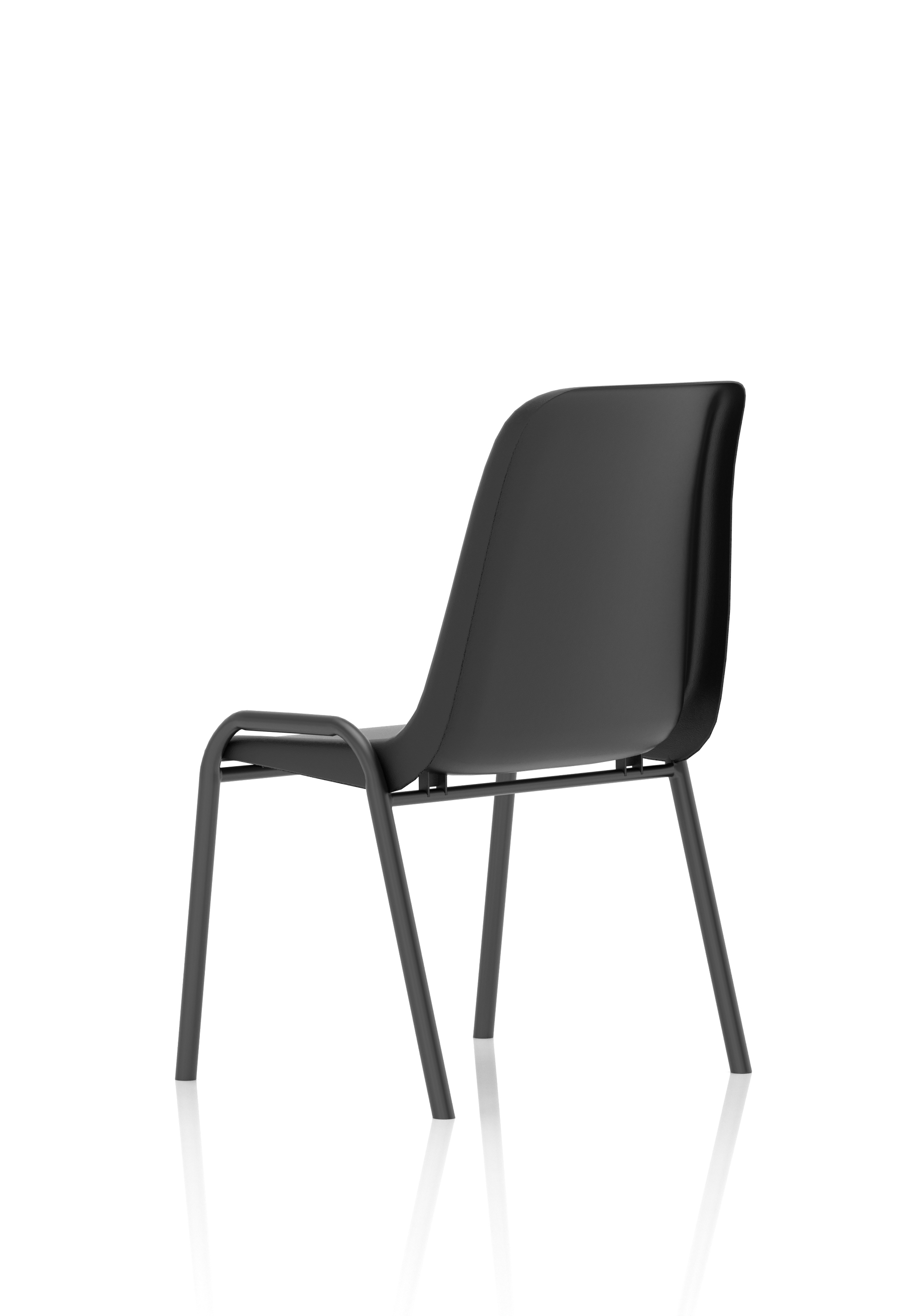 Polly Stacking Visitor Chair Black Polypropylene thumbnail 2